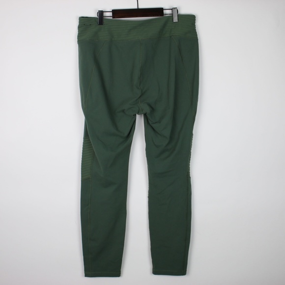 CALIA Carrie Underwood Olive Moto Leggings LARGE - Picture 4 of 7